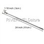 RIVERWELD Miroir d'Inspection Télescopique Réglable - Bras Pivotant 360°/Clip Ceinturon/Poignée Rétractable - Outil Compact Cont