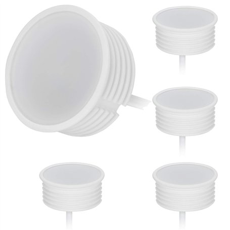 HCFEI Lot de 5 modules LED 230V 5W pour spot encastrable MR16 Blanc chaud Remplacement GU10 Ø 50 mm 120°Angle d'éclairage