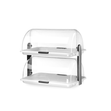 HENDI Vitrine de présentation à couvercle coulissant Roll top