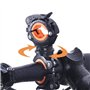 Support Lampe Vélo, 2Pcs Support Lampe Torche Velo, Pince Lampe Torche Velo Réglables à 360°, Universel Clip Lampe Torche Vélo S