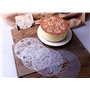 4 Pièces Pochoir à Gâteau + 16 Pièces Pochoirs à Café Cappuccino, Cookie Modèles, Pochoirs de Cuisson de Gâteaux Ensemble Bricol