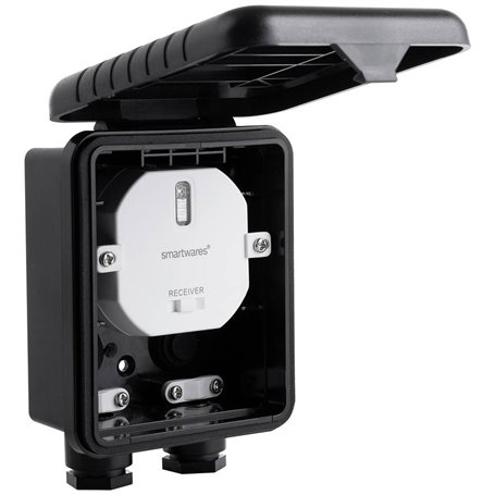 Module domotique avec boîte de jonction Smartwares Plug & Connect - Pour éclairage extérieur - Compatible télécommande et interr