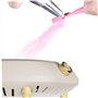 VOLTIX Aspirateur professionnel pour ongles avec 10 pièces de papier filtre à poussière - aspirateur à ongles adapté pour la mai