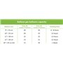 Folat 25202 Réservoir d'hélium pour 30 ballons Vert