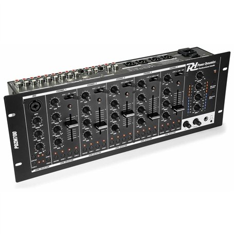Power Dynamics PDZM700 - Table de Mixage USB 4 Zones 5 Canaux