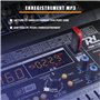 Power Dynamics PDM-T1204 Console de Mixage 12 Canaux - avec Streaming Bluetooth, Egaliseur Graphique 7 Bandes, MP3, Sortie USB, 