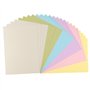 Florence Papier Cartonné Autocollant Couleurs Assorties - A4 - Pastel - 24 feuilles - 216 g/m² - Lisse - Papier Auto-Adhésif pou