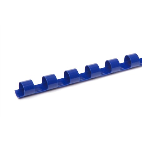 Pavo Boîte de 100 Peignes de reliure en plastique 8 mm Bleu