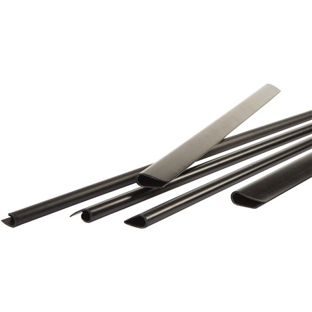 Pavo - Lot de 25 Baguettes à reliure 3 mm Noir (1 à 20 feuilles)