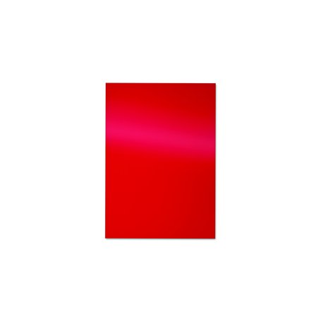 Pavo Boîte de 100 Couvertures de reliure carton glacé brillante 250 g A4 Rouge