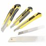 Cutters à Lame Rétractable Sécable Couteau Outil Bricolage x 3 + 23 lames