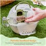 Nobleza - Transport pour Petits Animaux, Cage de Transport Portable pour Hamster, Conteneur de Transport pour Lapins, Aérations,