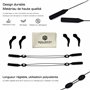 Seelwerk Cordon à lunettes réglable en set de 2 - Cordon à lunettes de sport pour femmes, hommes & enfants - Porte-lunettes pour