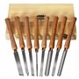 HOLZWURM Outils de Tournage du bois, dans une coffret en bois, ciseaux pour tour a bois