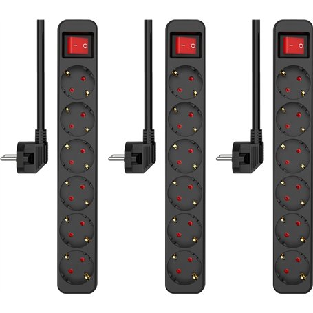 ELRO ES106 Lot de 3 multiprises