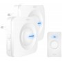 ELRO DB3000 Sonnette de Porte sans Fil - avec 2X Récepteur Plug-in - sans Batterie - 64 Mélodies - Distance sans Fil : 300m - Bl