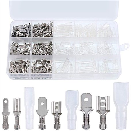 MMOBIEL 315 pièces Connecteurs à brosse et cosses à sertir avec manchons isolants pour le câblage électrique - 2