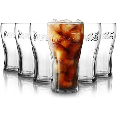 Coca Cola Lot de 6 verres à eau