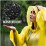 Igoera®️ Poncho pluie jetable XL, imperméable et transparent. Cape de pluie à capuche pour festivals, concerts, randonnées, vélo