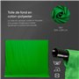 PIXETOOL Kit Studio Photo et Éclairage - Softbox - Écran de Projection - Fond Vert (3 x 3 m) avec Support (3 x 2,6 m) - Toile de
