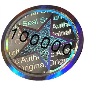1320 pcs - sceau hologramme 3D avec numéro de série