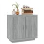 vidaXL Credenza Grigio Sonoma 80x40x75 cm in Legno Multistrato