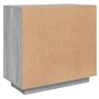 vidaXL Credenza Grigio Sonoma 80x40x75 cm in Legno Multistrato