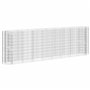 Gabion Plateforme surélevée en fer galvanisé 330 x 50 x 100 cm