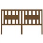 Tête de lit Marron miel 126x4x100 cm Bois massif de pin