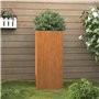 Jardinière 32x27,5x75 cm acier corten