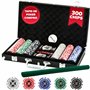 Kyto Kit de poker 300 pièces - Idéal pour Texas Hold Em - Avec valise, jetons de poker et cartes de poker - Parfait pour les pro