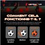 LedsMove Ballon Lumineux LED Taille 5 Ballon de Foot Personnalisé Street et Futsal Accessoire de Football Lumineux Ballon de Foo