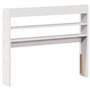 vidaXL Tête de lit avec étagères Blanc 90 cm Bois Massif de pin, tête de lit en Bois, tête de lit avec Rangement, tête de lit su