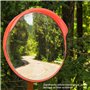 Miroir de signalisation Flexible Convexe - Miroir de sécurité de Circulation Convexe pour allées, entrepôts, garages et Bureaux 