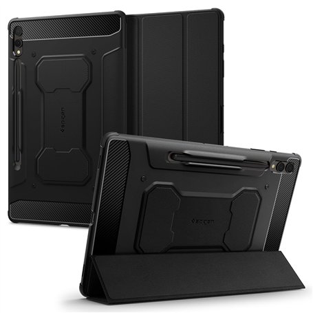 Spigen Rugged Armor Pro Coque Compatible avec Samsung Galaxy Tab S10+ Plus (2024) / Galaxy Tab S9+ Plus (2023) de 12.4 Pouces -