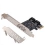 Carte d'extension PCI-E vers SATA 3.0, Cartes PCI-E Cartes d'extension PCI Express vers SATA 3.0 2 Ports SATA III 6 Gbps