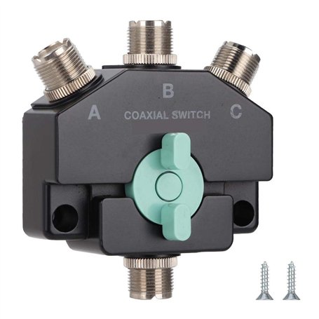 Base à ondes courtes d'antenne de commutateur coaxial robuste avec répéteur d'antenne à 3 ports