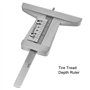 Oumefar Jauge de Profondeur de Bande de roulement de Pneu de 10mm 0.1mm précision de Profondeur de Bande de roulement étrier en 