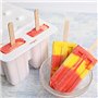 10pcs Silicone Réutilisable Pour Crème Glacée Moule à Crème Glacée Ice Lolly Molds et 50 bât