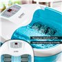 TZS First Austria Bain de Pied Bouillonnant - Appareil de Massage Pieds avec Chauffage, Bulles d'Air, 6 Rouleaux de Massage Moto