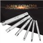 Gonnely Extracteur de taraud - Extracteur de tarauds à tête cassée en Acier(6-Piece Set)