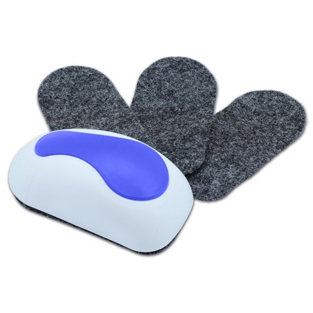 NEKAVA effaceur de tableau blanc avec 3 feutres de remplacement nettoie les tableaux blancs