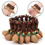 Bracelet de Tambour Africain Belle généreuse Noix Faite à la Main Shell Bracelet Handbell Instrument de Percussion