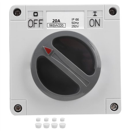 Commutateur étanche Ip66 250v 2 Positions Sélecteur Rotatif Interrupteur Marche-arrêt étanche à la Poussière pour Une Utilisatio