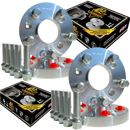 IGP Kit de 4 entretoises roues 12 + 20 mm compatibles avec A4 S4 RS4 Type B8 B9 + Audi A5 S5 RS5 Type 8F F5 entraxe 5 x 112 moye