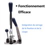 Machine à emballer de cerclage, sertisseur de tendeur multifonction portable efficace et Outil de cerclage 3 en 1 pour le cercla