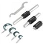 Jeanoko Micromètre Extérieur 4 Pièces 0‑100mm Micromètres Extérieurs Métriques Jauge D'épaisseur étriers de Mesure avec étui