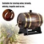 Oumefar 3L chêne Bois vin tonneau rétro Bois Grain Decor chêne Bois Seau à vin conteneur vin Brandy Whisky Bourbon Tequila chêne