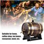 Oumefar 3L chêne Bois vin tonneau rétro Bois Grain Decor chêne Bois Seau à vin conteneur vin Brandy Whisky Bourbon Tequila chêne