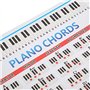 Affiche d'accords de piano et accords de piano pour l'enseignement de la musique